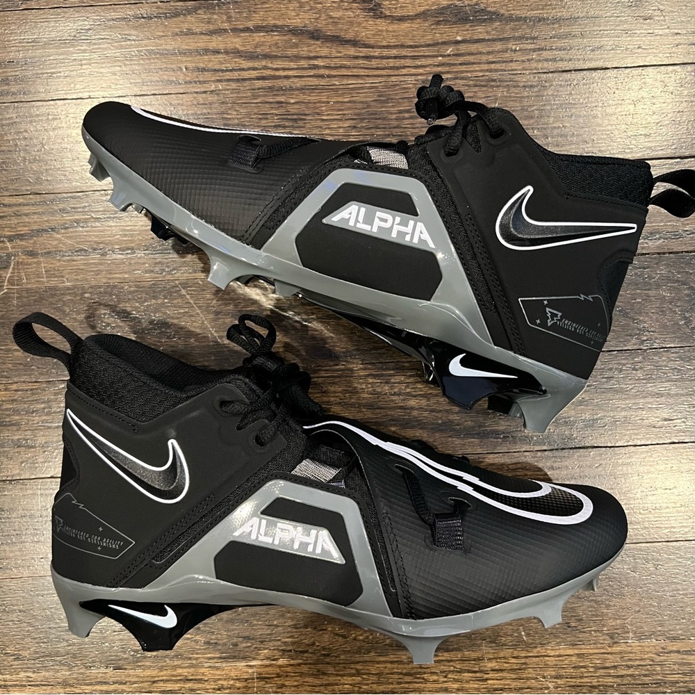 Nike Alpha Menace Pro 3 ‘Shadow Black’ Football Cleats DM1788-001 Size 11